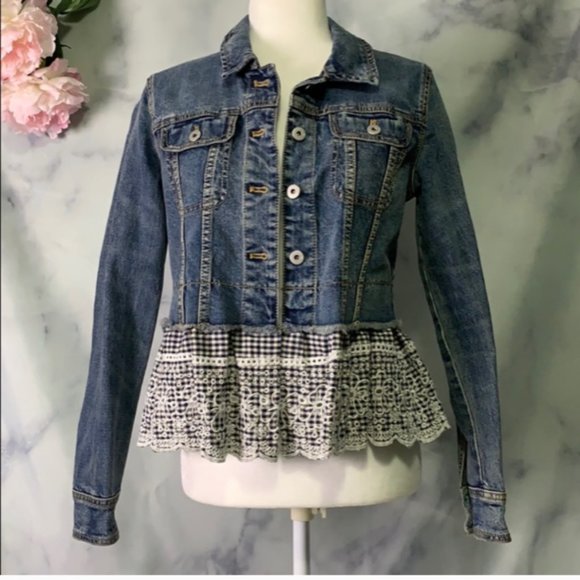 Pilcro and the Letterpress Jackets & Blazers - Anthro Pilcro & the letterpress denim jacket Sz L